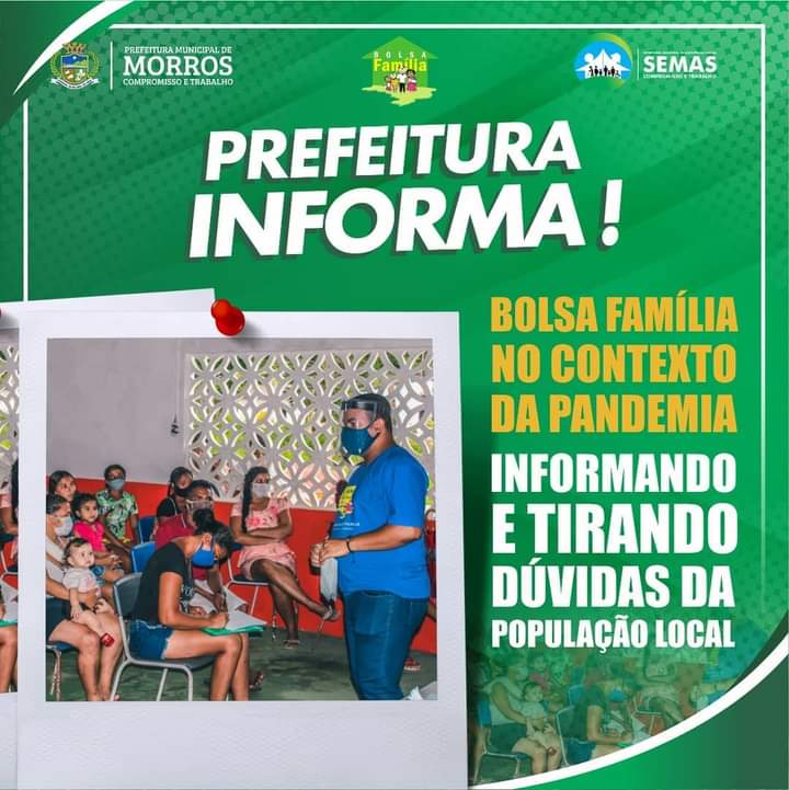 A Prefeitura Municipal de Morros Realiza Palestra com o tema: Bolsa Família no Contexto da Pandemia