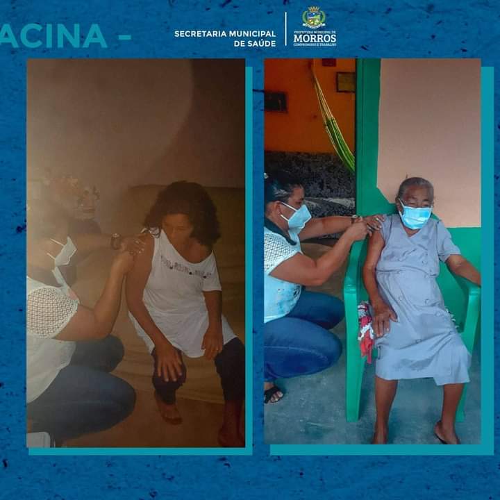 A Prefeitura Municipal de Morros, através da Secretaria de Saúde, vem realizando em nossa zona rural visitas semanais com toda a equipe, para efetuar a imunização dos nossos idosos