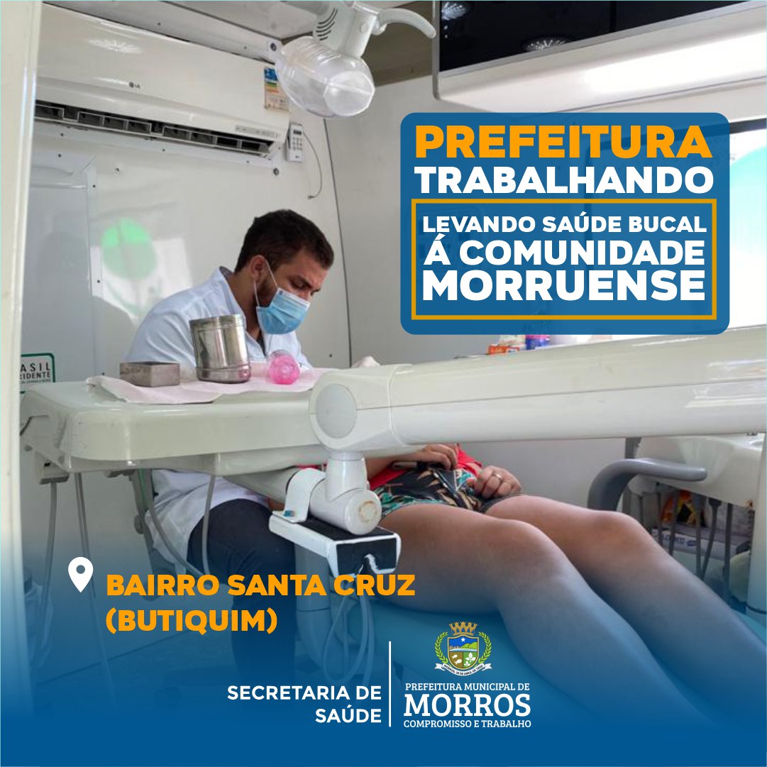 A Prefeitura Municipal de Morros, através da Secretaria de Saúde tem realizado semanalmente ações de saúde bucal por todo nosso município.