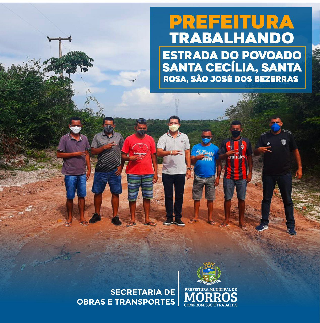 A Prefeitura Municipal de Morros, através da Secretaria de Obras, tem intensificado o trabalho de recuperação das estradas vicinais que segue em ritmo acelerado.
