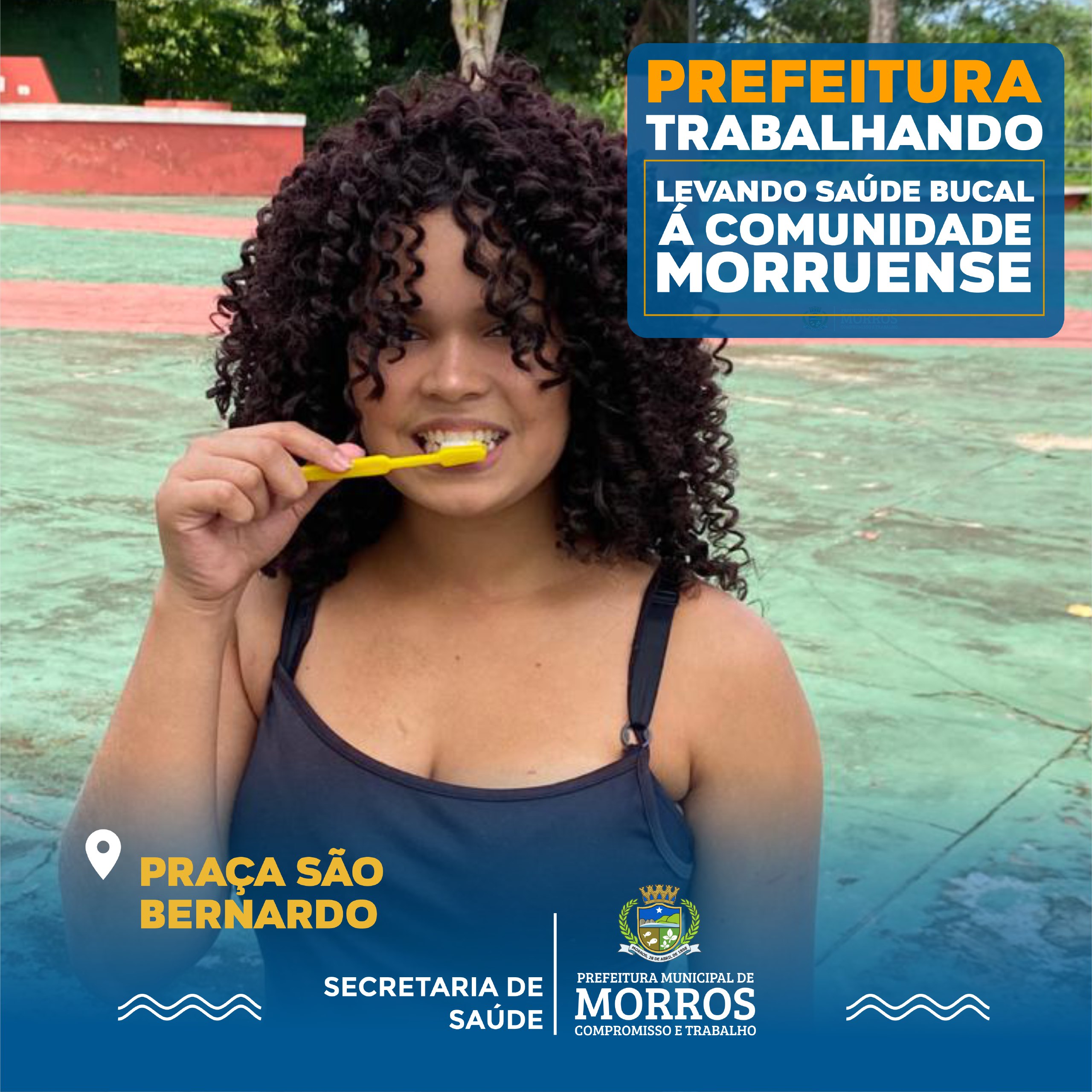 A Prefeitura Municipal de Morros, através da Secretaria de Saúde segue realizando semanalmente ações de saúde bucal por todo nosso município