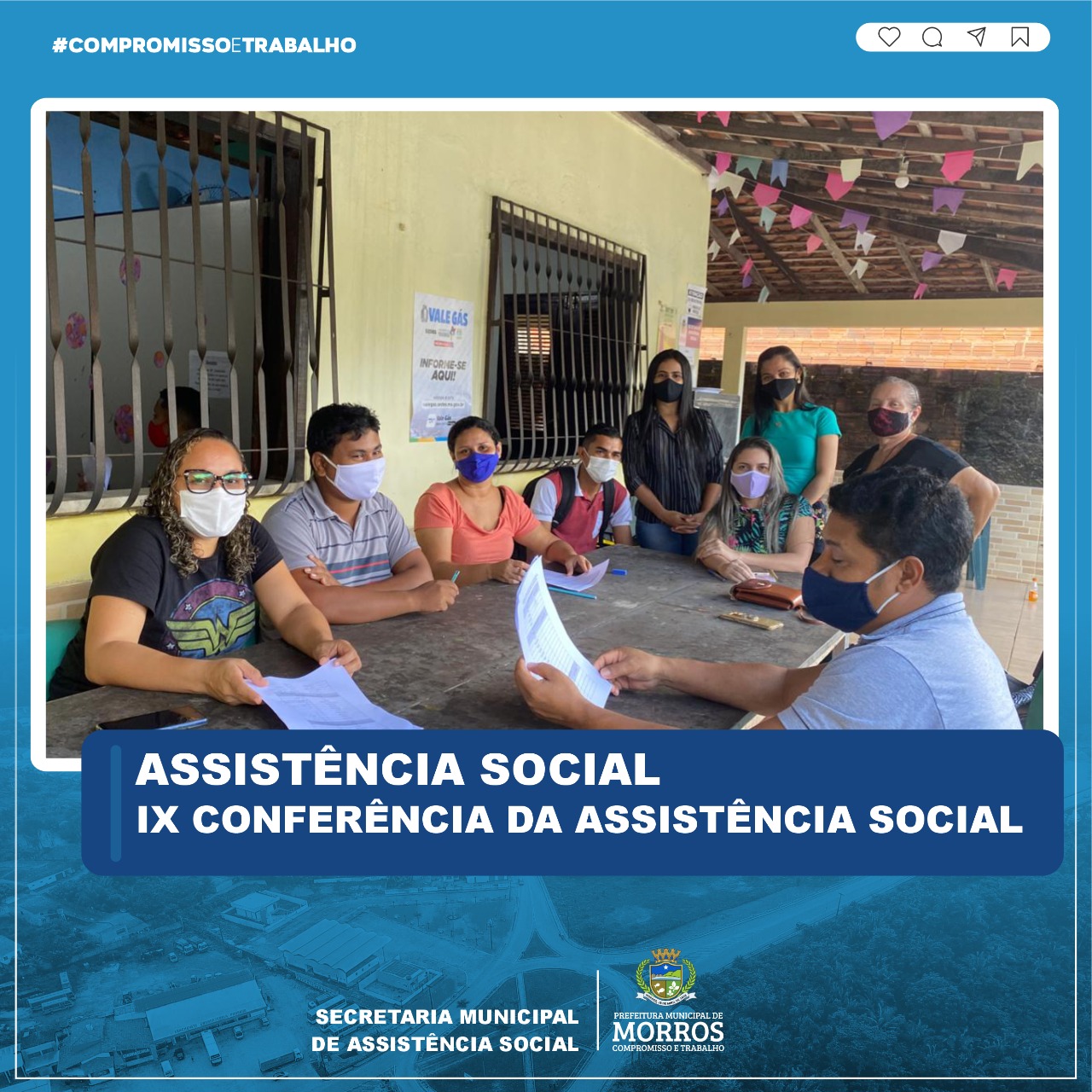 O Conselho Municipal de Assistência Social- CMAS convocou a IX Conferência de Assistência Social do município de Morros