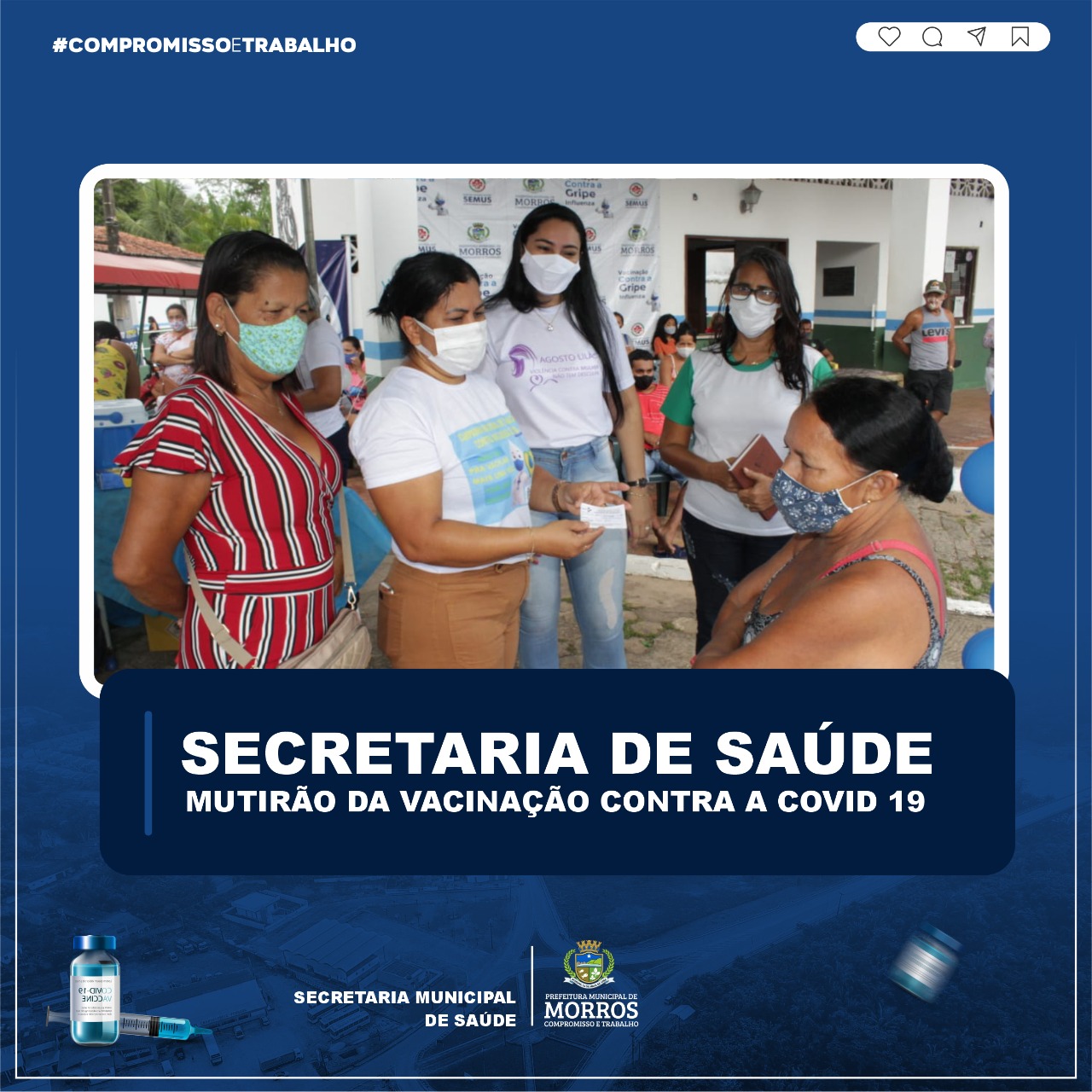 Prefeitura de Morros realiza Mutirão da Vacinção contra a COVID-19