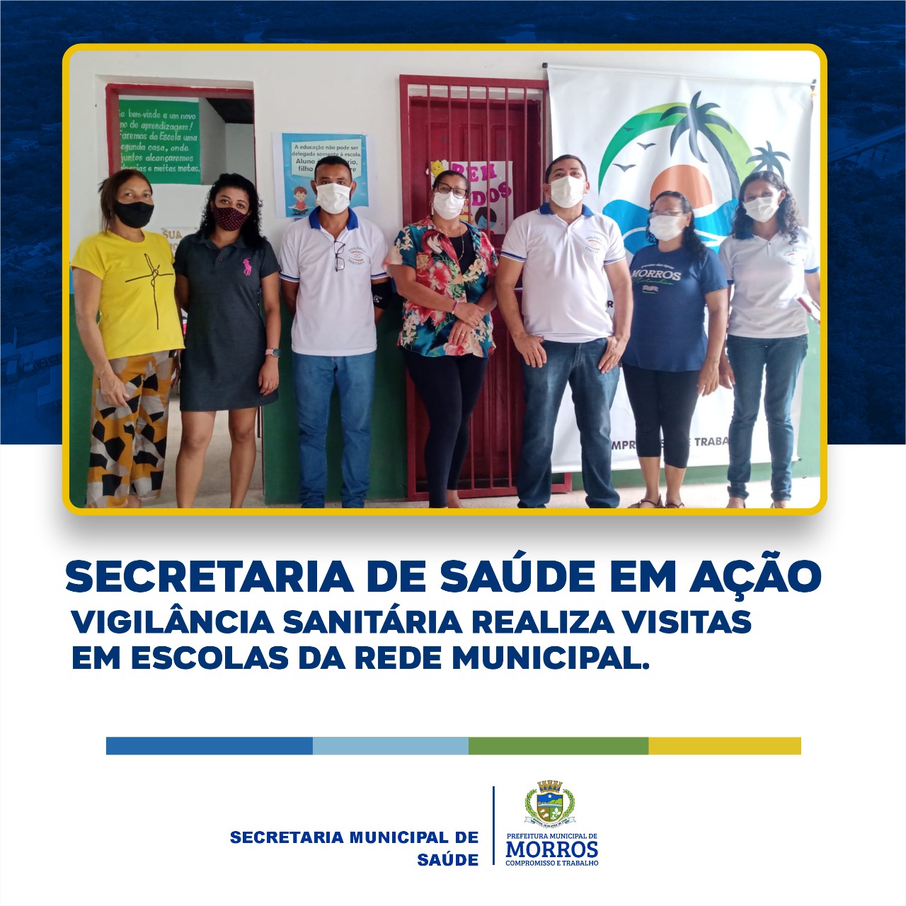 A Secretaria Municipal de Saúde, através do Departamento de vigilância sanitária está realizando visitas nas escolas municipais