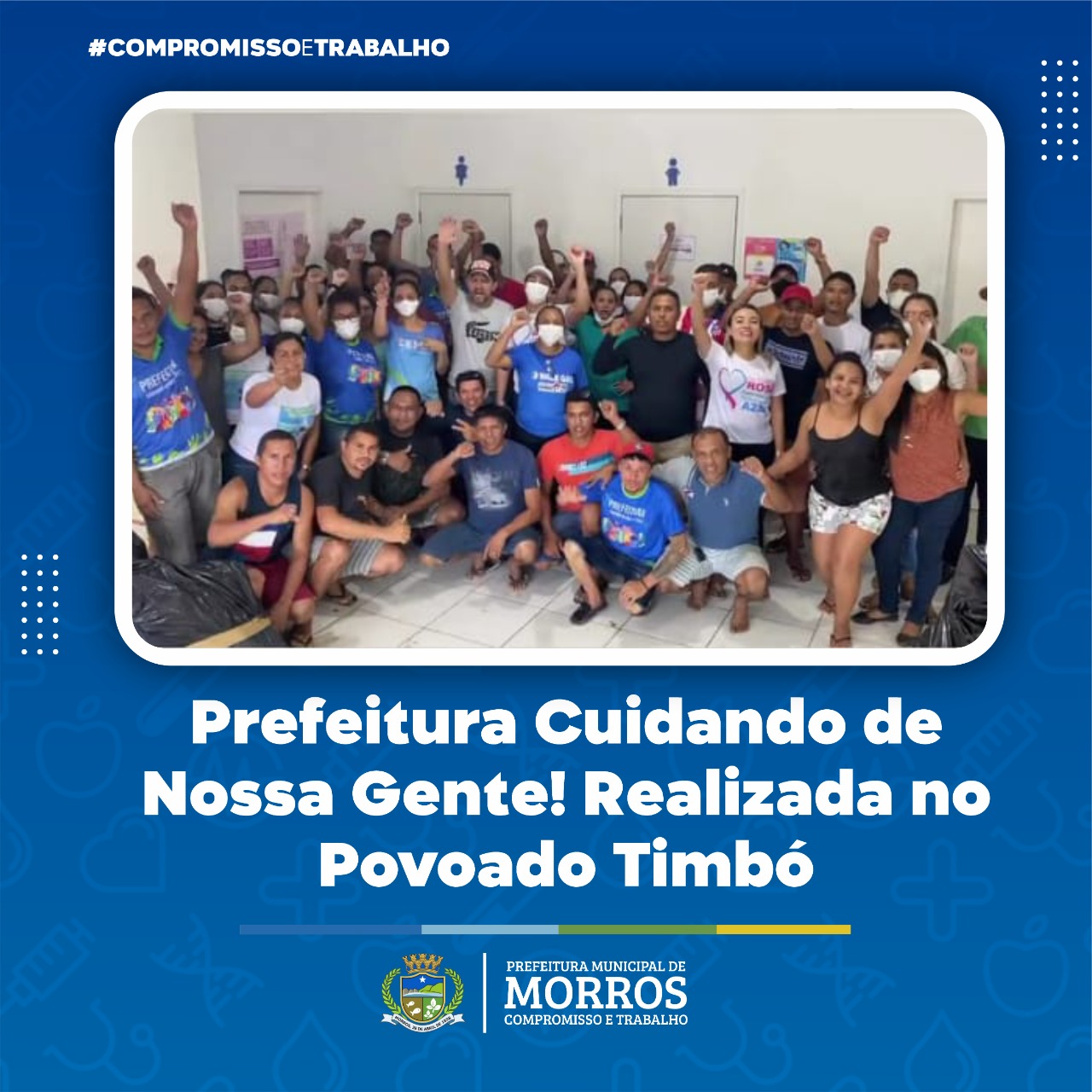 É com muita alegria que chegamos ao Povoado Timbó para mais uma Ação Social promovida pela Prefeitura de Morros