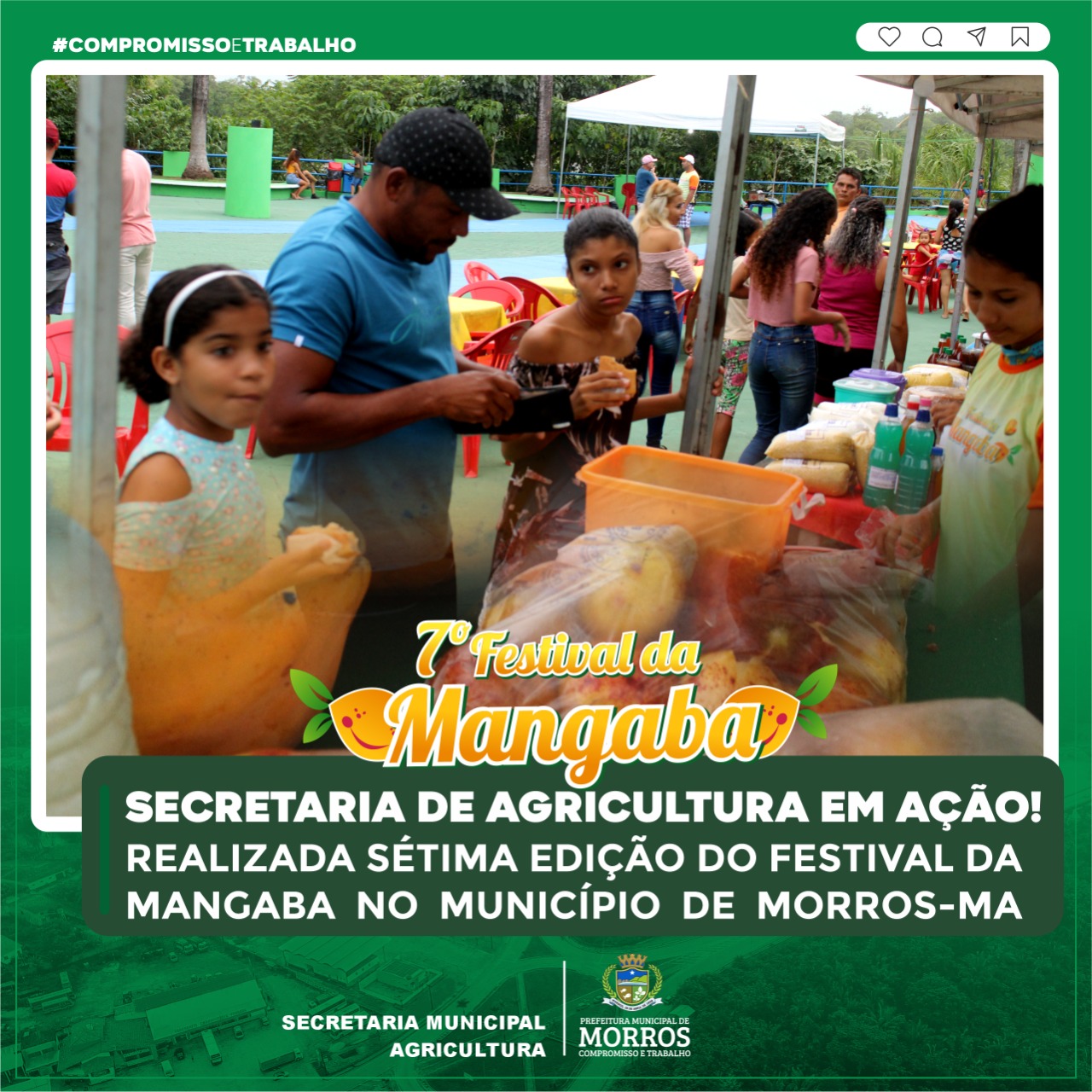 Secretaria de agricultura em ação! Realizada sétima  edição do festival da mangaba no Município de Morros-Ma.